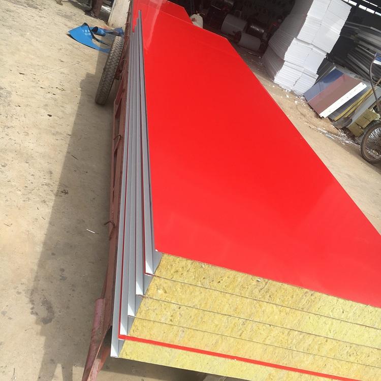 北京彩钢岩棉夹芯板-彩钢屋顶瓦-北京拓新彩钢厂